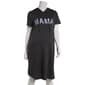 Womens Due Time Short Sleeve Hooded Terry Maternity Dress - image 1