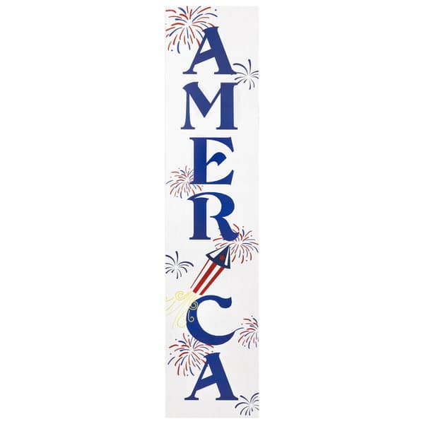 Northlight Seasonal "America" Fireworks Porch Board Sign