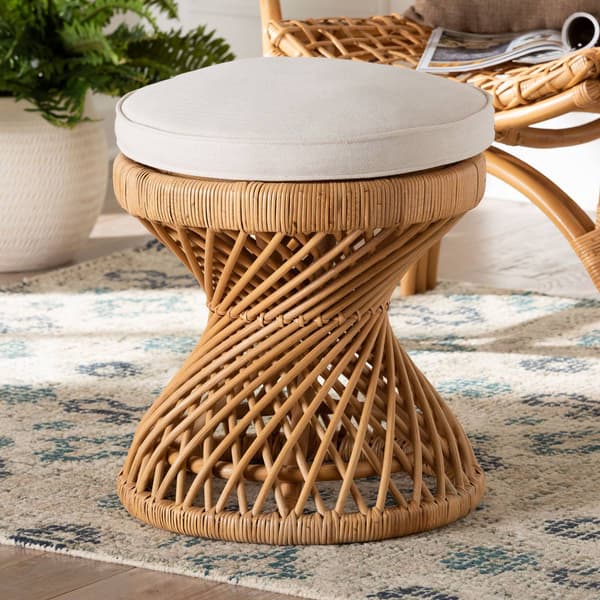 bali & pari Borneo Bohemian Rattan Foot Stool