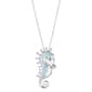 Athra 18in. Silver Plated CZ Seahorse Pendant Necklace - image 1