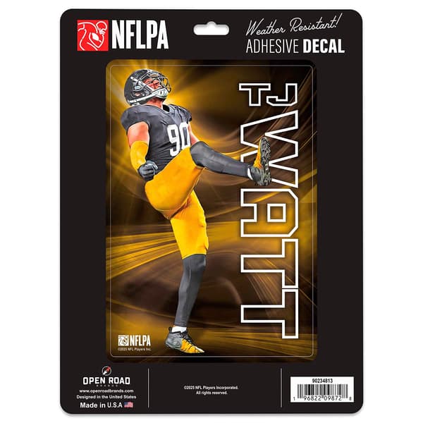Open Road Steelers #90 TJ Watt Decal - image 