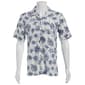 Mens Campia Short Sleeve Rayon Tropical Button Down Shirt - White - image 1