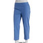 Womens Zac & Rachel Solid Pull On Crop Pants - image 9