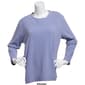 Plus Size Hasting & Smith Long Sleeve Solid Microfleece Sweater - image 2