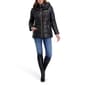 Womens Kensie Short Puffer Coat with Bib - image 1