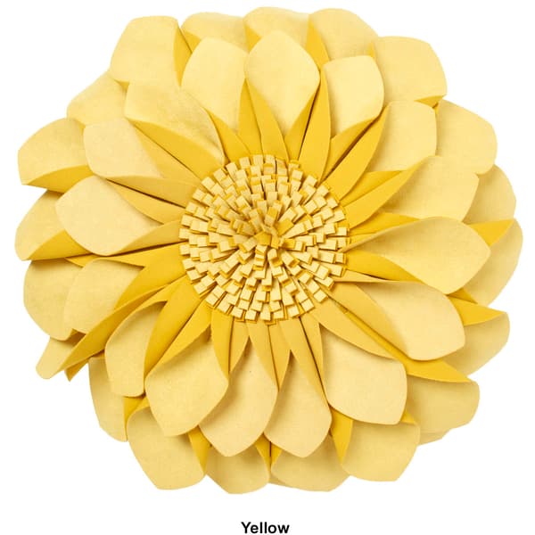 Mina Victory by Nourison Velvet Flower Round Pillow