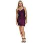 Juniors Emerald Sundae Dreamy Glitter Cowl Neck Ruched Slip Dress - image 1