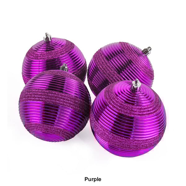 National Tree 4.5in. Shatterproof Bauble Ornaments - Set of 4