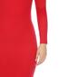 Womens White Mark Long Sleeve Rib Midi Sweater Dress - image 4