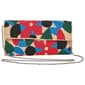 Sol & Mer Geometric Floral Beaded Flap Clutch - image 1