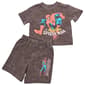 Toddler Boy Marvel Spider-Man Marled Tee & Shorts Set - image 1