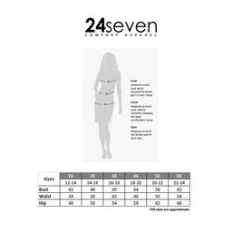Plus Size 24/7 Comfort Apparel Grey Side Slit Fitted Maxi Dress
