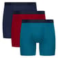 Mens Big &amp; Tall Hanes Ultimate® Boxer Briefs - Blue/Burgundy/Teal - image 4