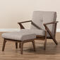 Baxton Studio Bianca Arm Chair and Ottoman Set - image 2