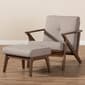 Baxton Studio Bianca Arm Chair and Ottoman Set - image 2