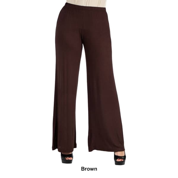 Womens 24/7 Comfort Apparel Womens Comfortable Palazzo Pants
