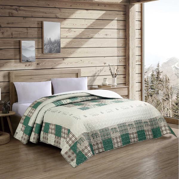 Forest Embroidered Bedspread - image 