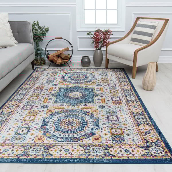 Rugs America&#8482; Hailey Hidden Saphire Abstract Vintage Area Rug