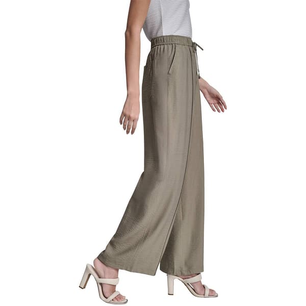 Womens DKNY Pull On Front Seam Wide Leg Pants
