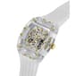 Mens Guess Clear Silicone Strap Automatic Watch - GW1073G2 - image 3