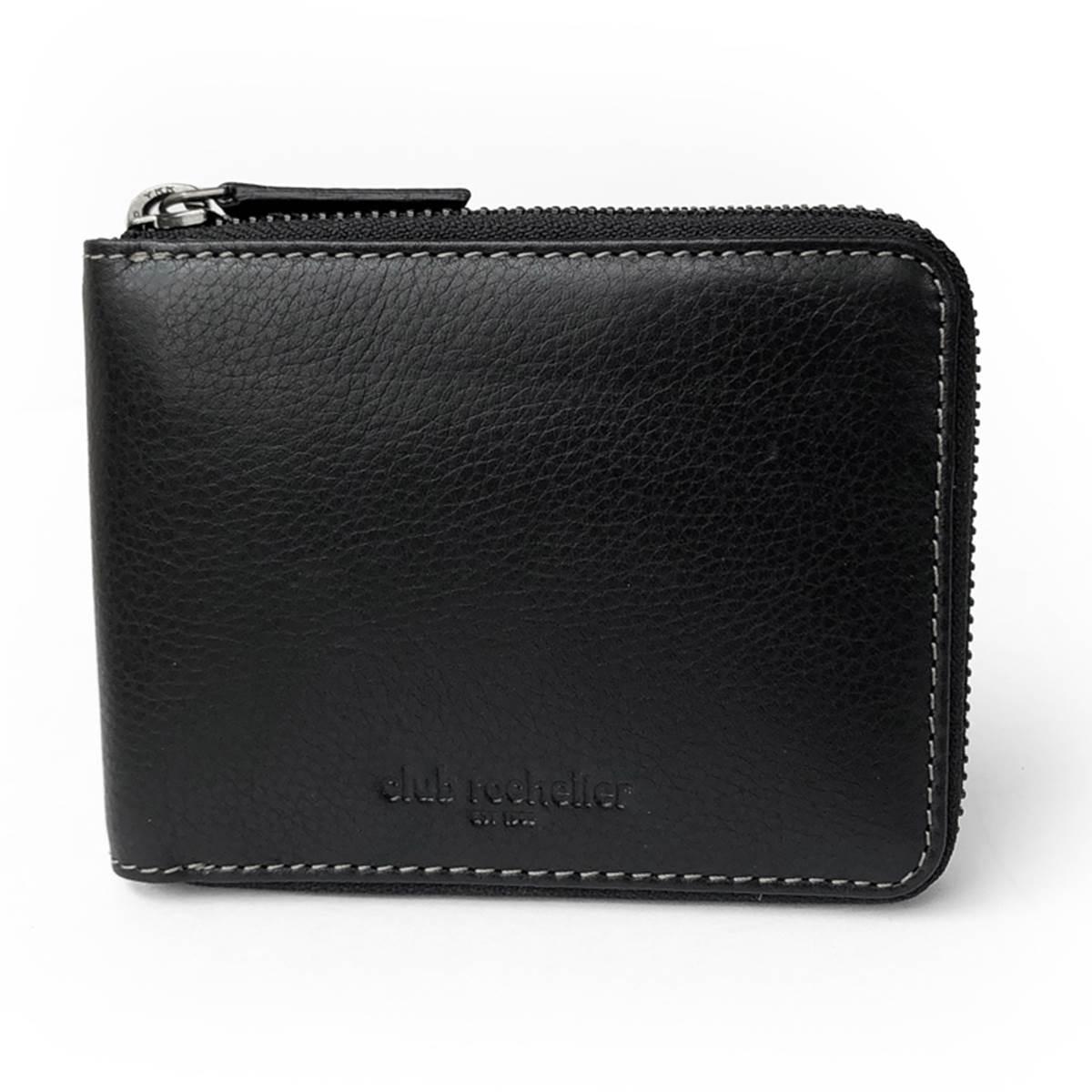 Mens Club Rochelier Onyx Full Leather RFID Wallet