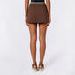 Juniors No Comment Contrast Applique Mini Skort - Fondue - image 2