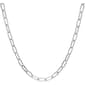 18in. Sterling Silver Shiny Paperclip Chain Necklace - image 1