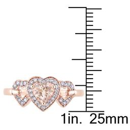 Gemstone Classics™ 10kt. Rose Heart Linked Ring