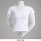 Juniors Jolie & Joy Short Sleeve V-Neck Seamless Tee - image 3