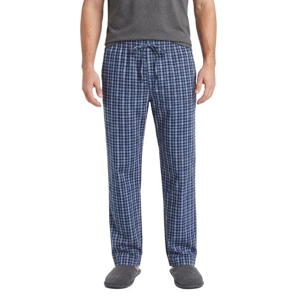 Mens Preswick & Moore(R) Ultra Soft Woven Pajama Pants - Navy Plaid - image 