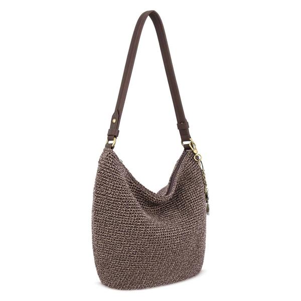 The Sak Sequoia Medium Crochet Hobo - Nutmeg Static
