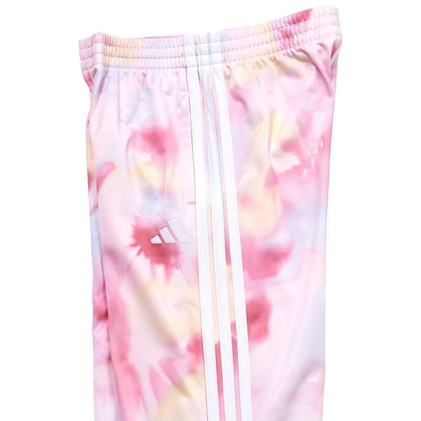 Girls (7-16) adidas® 3 Stripe Tie Dye Tricot Wide Leg Pants
