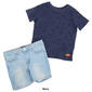Toddler Boy 7 For All Mankind&#174; Pocket Tee & Denim Shorts Set - image 3