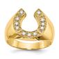 Mens Gentlemens Classics&#40;tm&#41; 14kt. Yellow Gold 1/5ctw. Diamond Ring - image 1