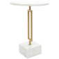 9th & Pike® Glam White Marble End Table - image 1
