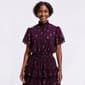 Womens MSK Flutter Sleeve Smock Neck Dot Tiered Fit & Flare Dress - image 4