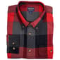 Mens Smith''s Plaid Flannel Shirt - Dark Red/Grey - image 1
