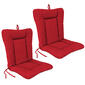 Jordan Manufacturing Set of 2 Veranda Red Dining Chair Cushions - image 1