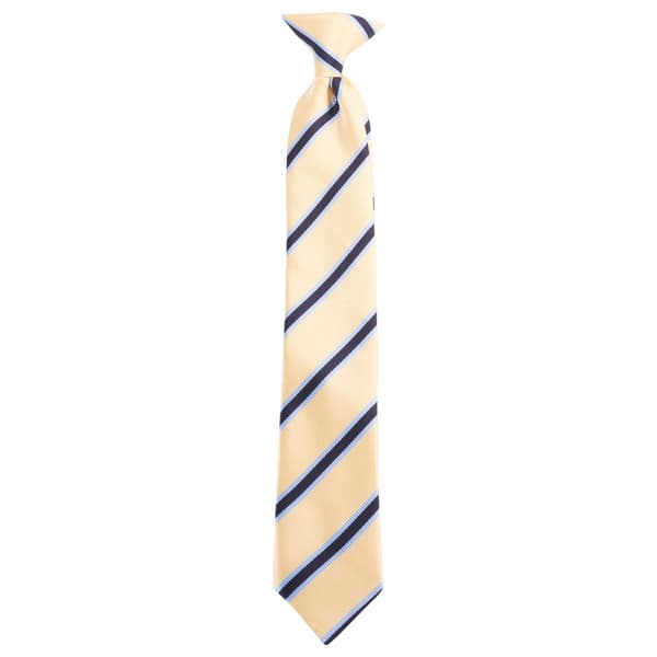 Boys Bill Blass Clip On Tie - Gold - image 