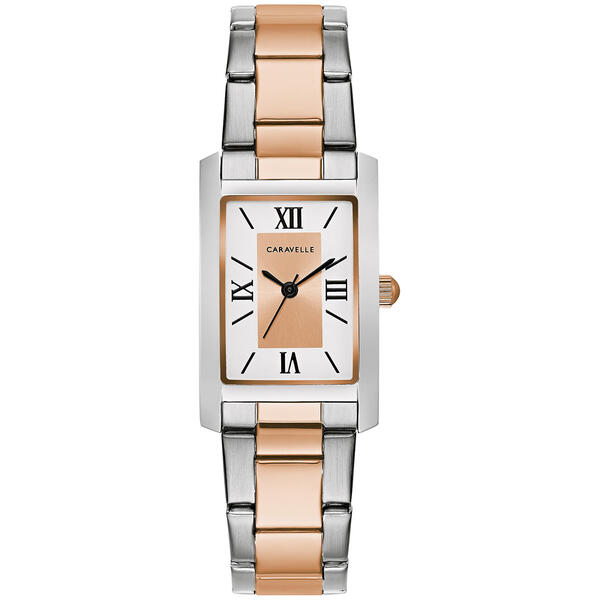 Womens Caravelle by Bulova Two-Tone Rectangular Watch - 45L187 - image 