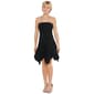 Juniors Madden Girl Knit Crepe Ruched Shark Bite A-Line Dress - image 1