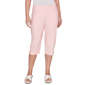 Petite Ruby Rd. Key Items Pull On Silky Tech Solid Capris - image 1