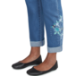 Womens Lack Victoria Embroidered Stretch Denim Ankle Pants - image 5