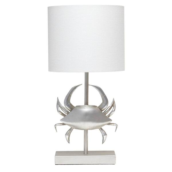 Simple Designs Shoreside Coastal Pinching Crab Table Lamp - image 
