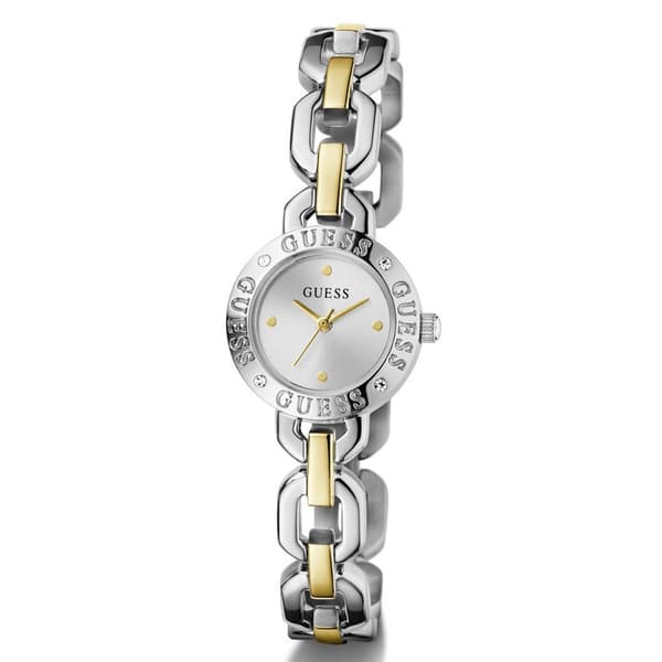 Womens Guess Two-Tone Silver Dial Analog Watch - GW1019L3