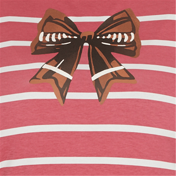 Plus Size Ruby Rd. Must Haves II Football Bow Stripe Tee