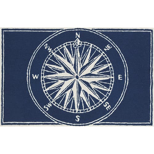 Liora Manne Frontporch Compass Rectangle Accent Rug - image 