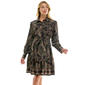 Womens Figueroa & Flower L/S Border Print Shirtdress - image 1