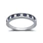 Nova Star(R) 1/3ctw. Lab Grown Diamond & Blue Sapphire Band Ring - image 1