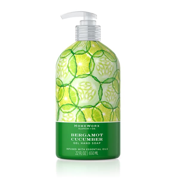 HomeWorx by Slatkin & Co. Bergamot Cucumber Hand Soap - image 